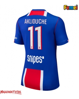 Paris Saint-Germain Maghnes Akliouche #11 Tricou Fotbal Replică 2026-27 Femei Acasa Paris Saint-Germain Maghnes Akliouche #11 Tricou Fotbal Replică 2026-27 Femei Acasa